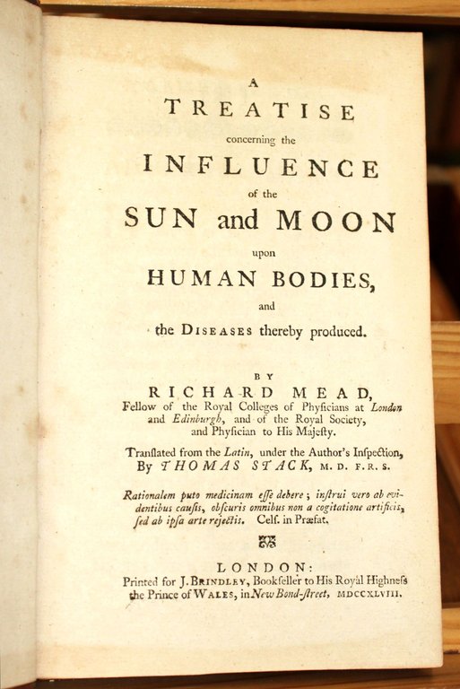 A treatise concerning the influence of the Sun and Moon …