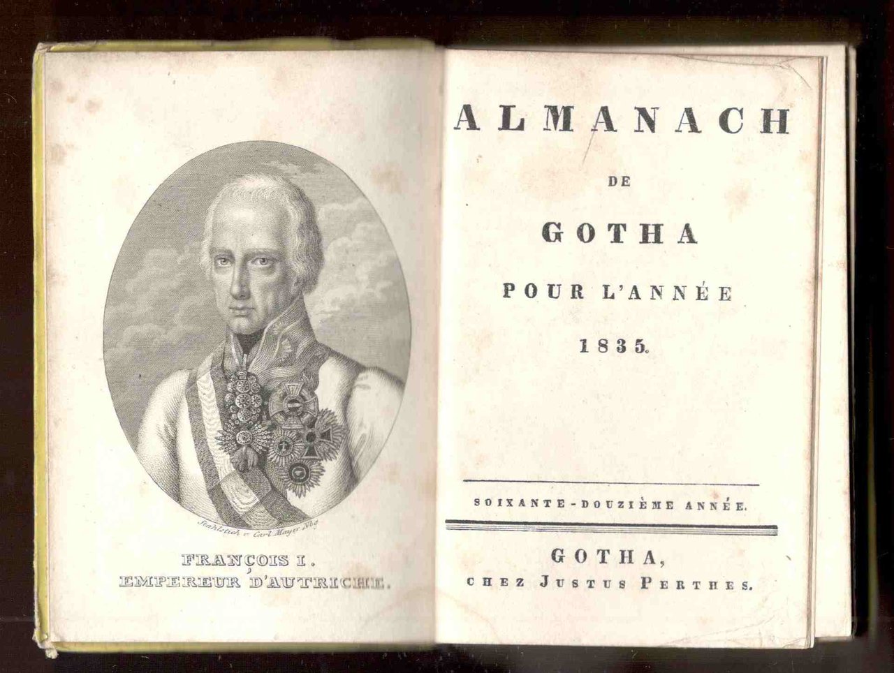 Almanach de Gotha pour l'année 1833