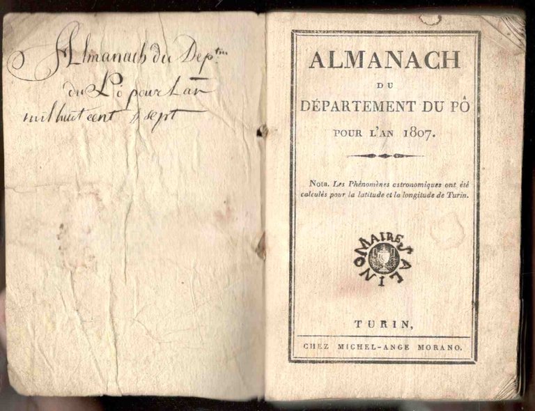 Almanach du Département du Pô pour l'an 1807