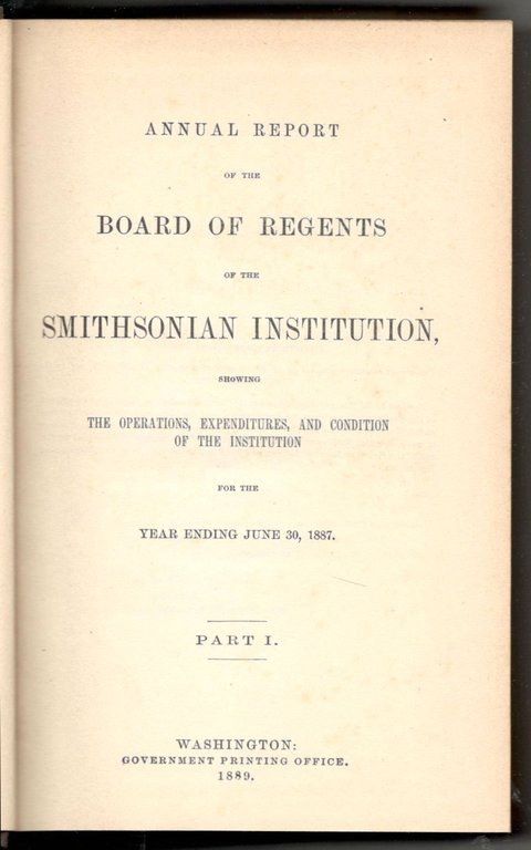 Annual report of the board of regents of the Smithsonian …