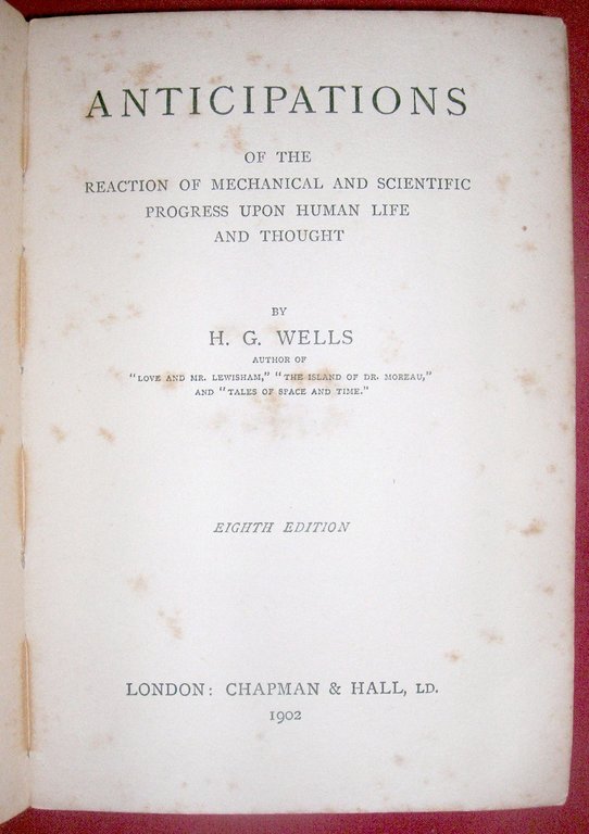 Anticipations of the Reaction of Mechanical and Scientific Progress Upon …