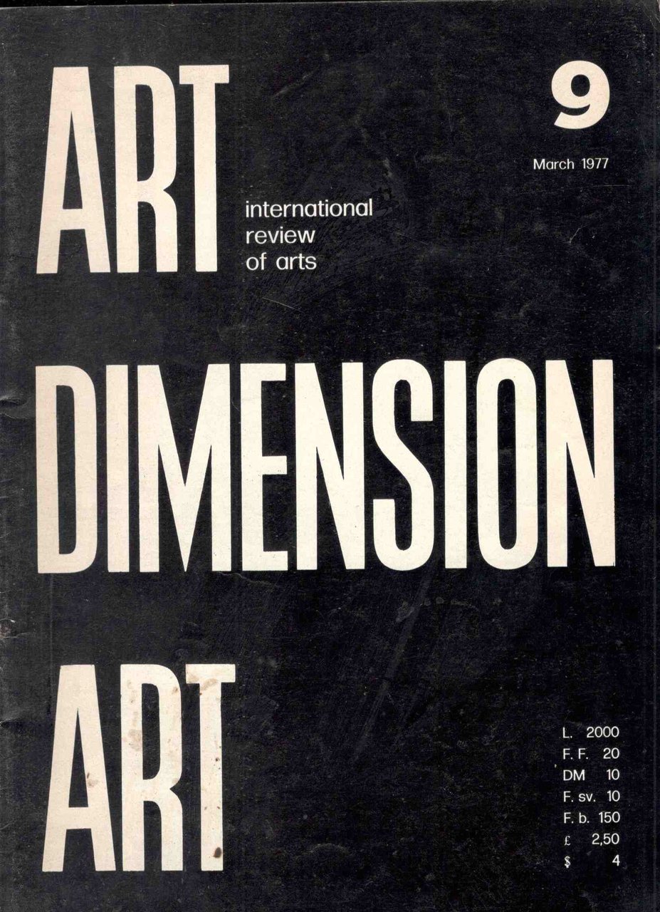 Art Dimension Art. International Review of Arts. N. 9 march …