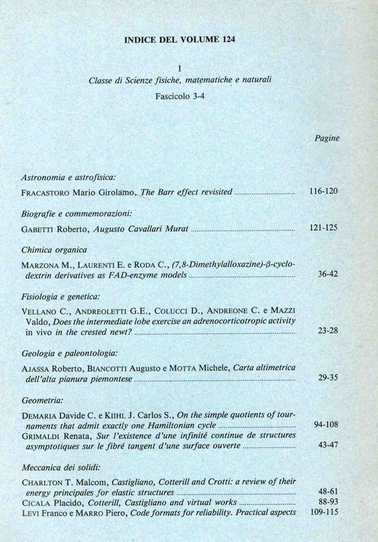 Atti della Accademia delle Scienze di Torino. Classe di Scienze …