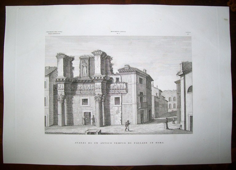 AVANZI DI UN ANTICO TEMPIO DI PALLADE IN ROMA