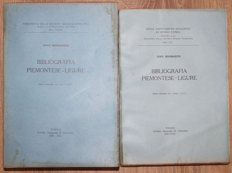 Bibliografia piemontese-ligure. Serie seconda, nn. 5001-10248 - Serie seconda, nn. …