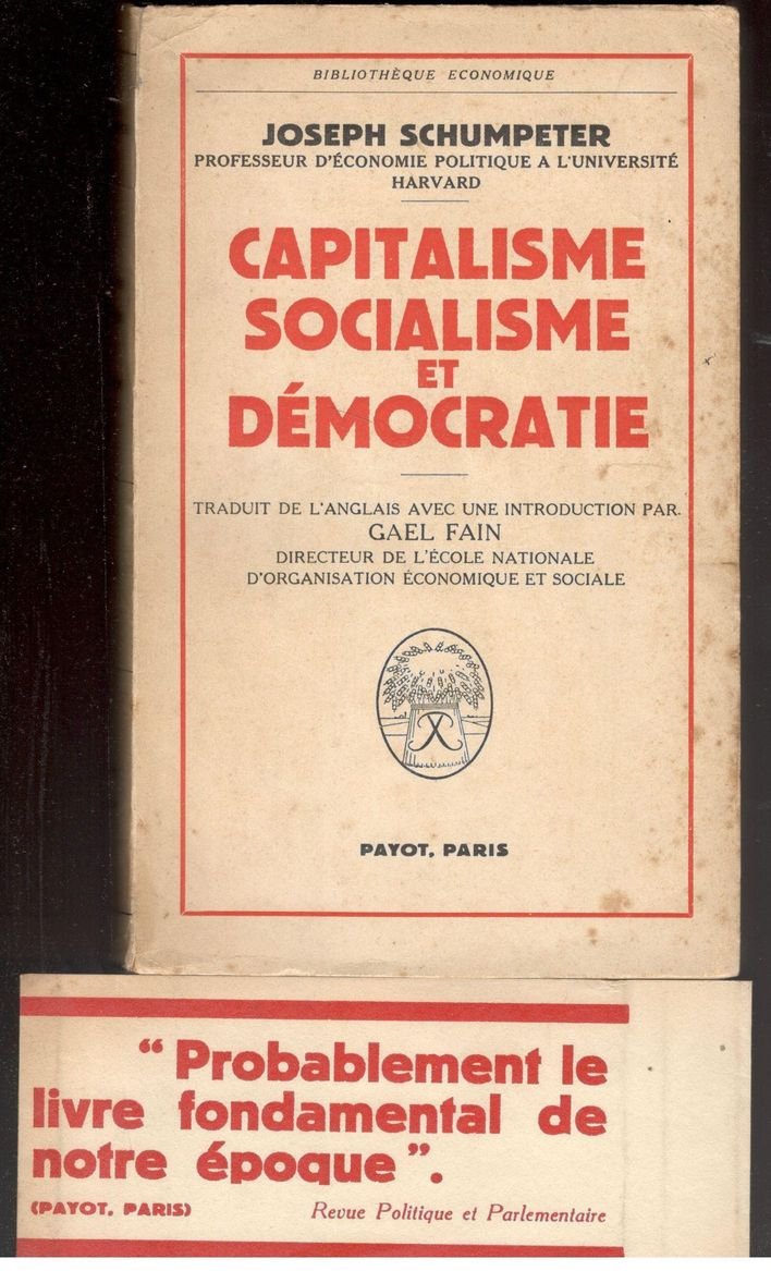 Capitalisme socialisme et démocratie