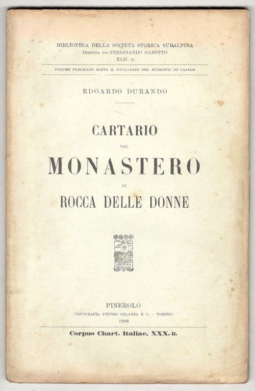 Cartario del monastero di Rocca delle Donne