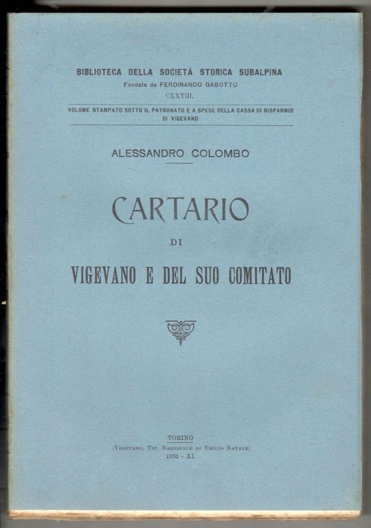 Cartario di Vigevano e del suo Comitato