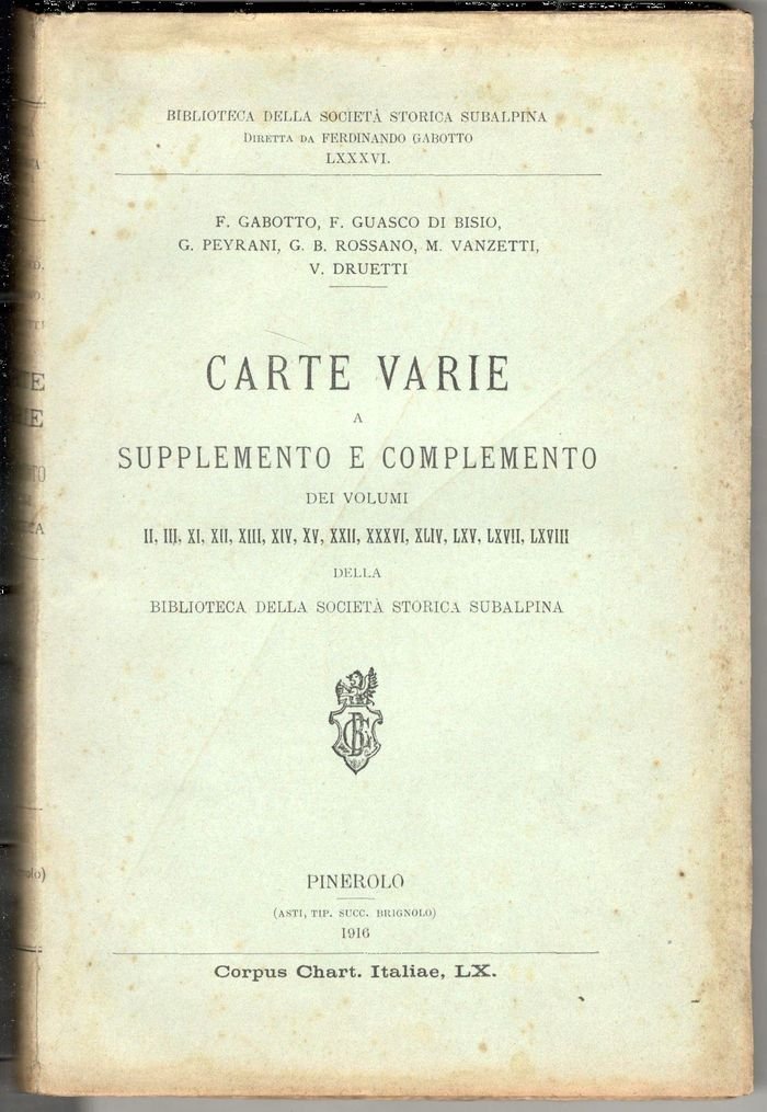 Carte varie a supplemento e complemento dei volumi II, III, … | Immagine principale