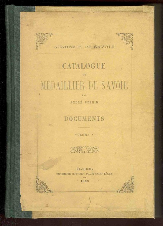 Catalogue du médailler de Savoie. Documents. Volume V | Immagine Gallery 1