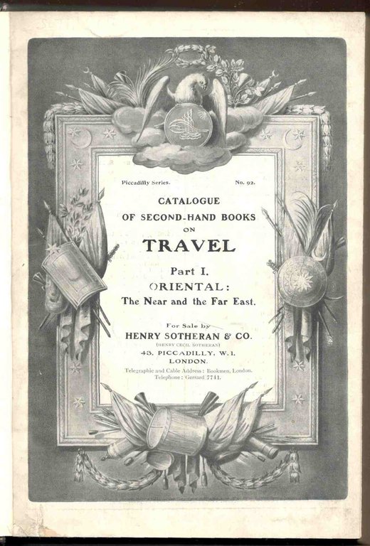 Catalogue of second-hand books on Travel. Part I. Oriental. - … | Immagine Gallery 1