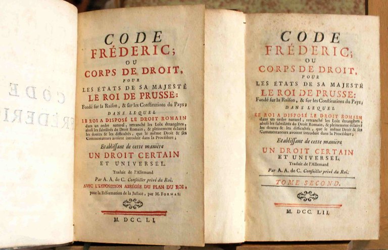 Code Frederic; ou Corps de droit, pour les etats de …