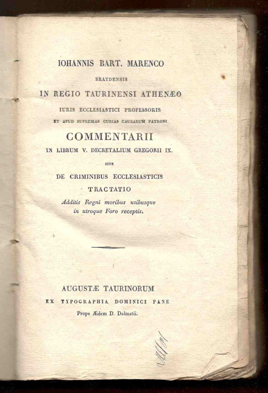 Commentarii in librum V decretalium Gregorii IX sive de criminibus …