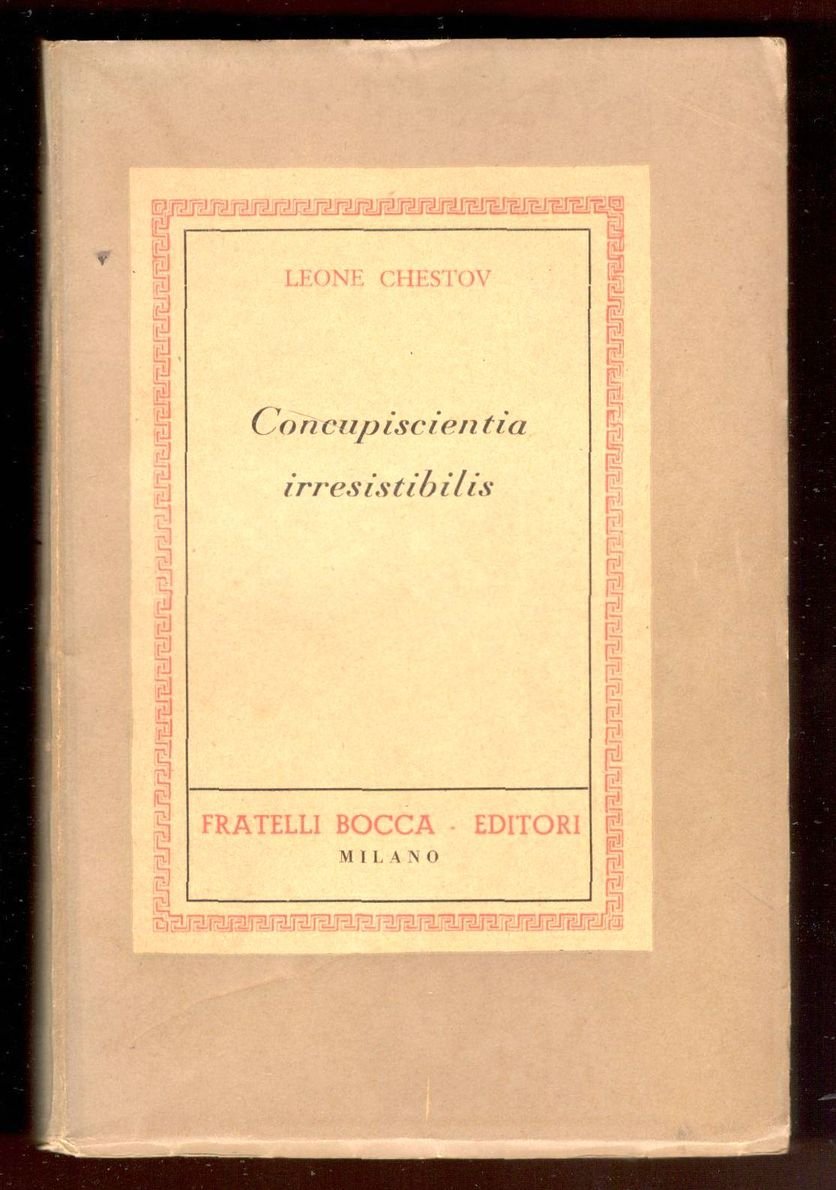 Concupiscientia irresistibilis (Della filosofia medioevale)