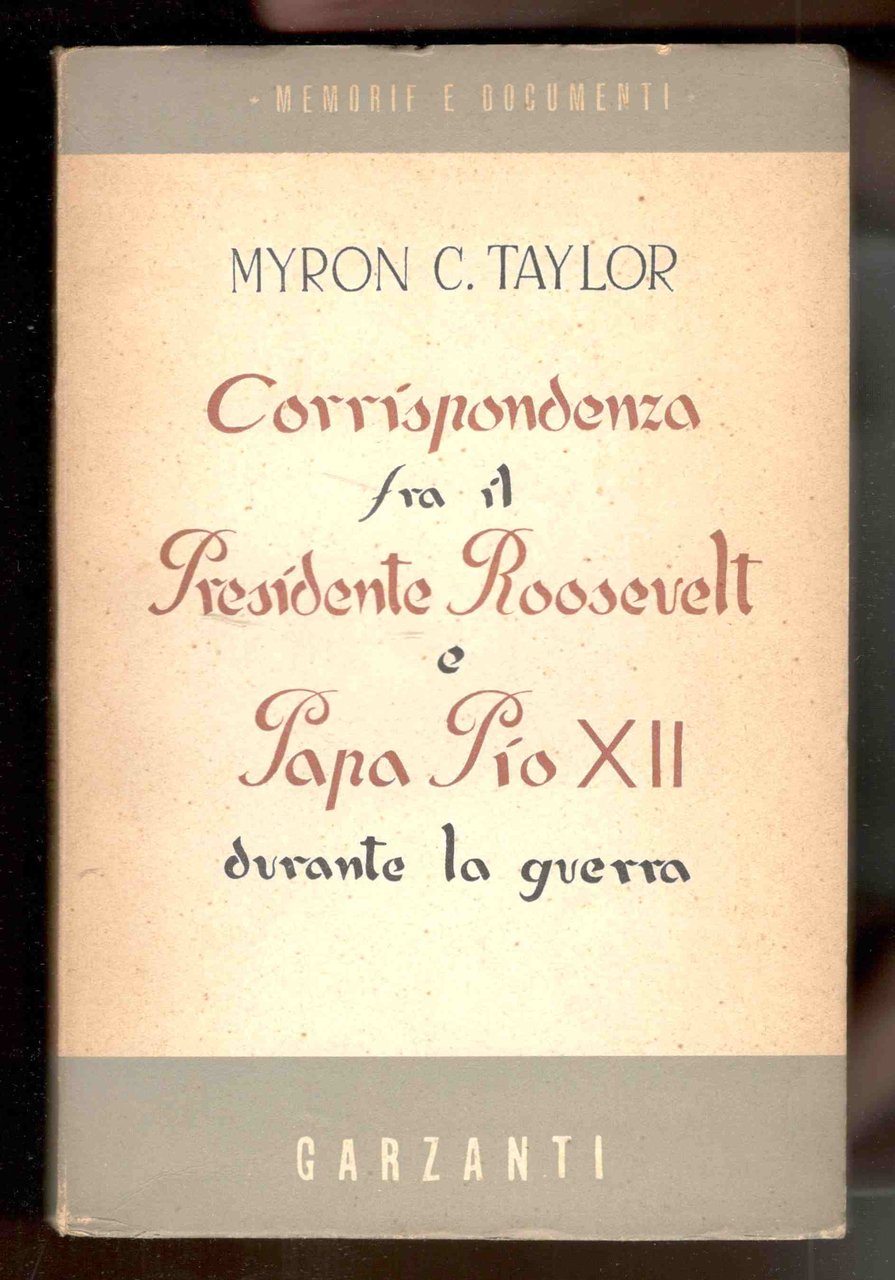 Corrispondenza fra il presidente Roosvelt e Papa Pio XII durante … | Immagine principale