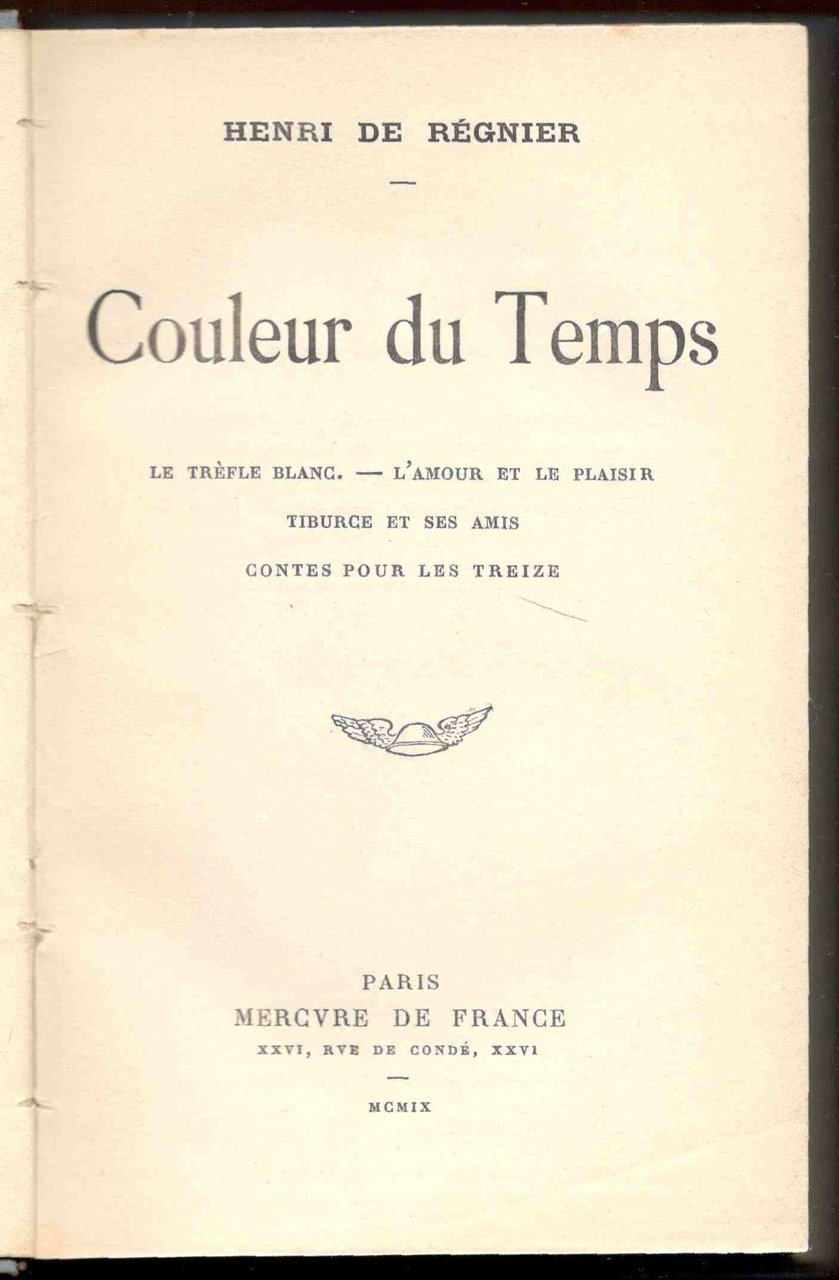 Couleur du temps. Le trèfle bland - L'amour et le …