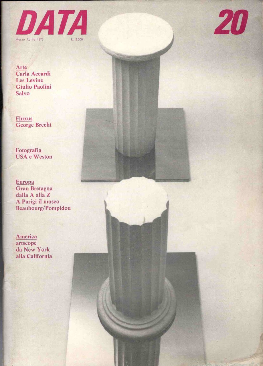 Data Arte. Marzo-Aprile 1976