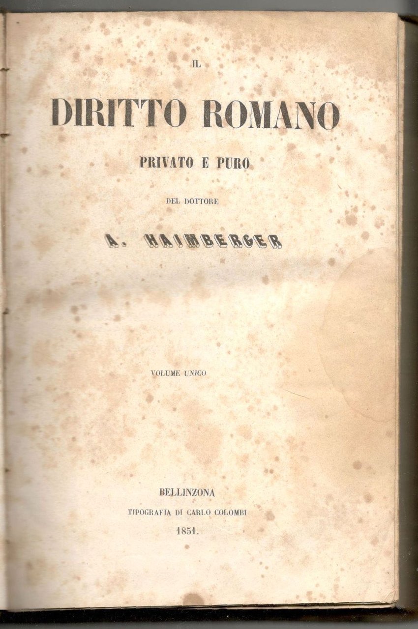 Diritto romano privato e puro