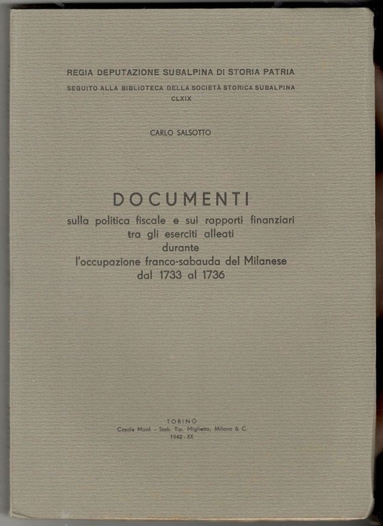 Documenti sulla politica fiscale e sui rapporti finanziari tra gli …