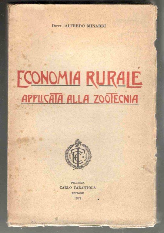 Economia rurale applicata alla zootecnia