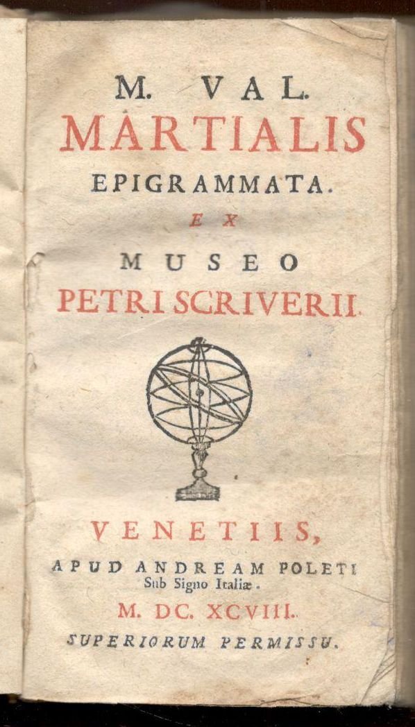 Epigrammata. Ex museo Petri Scriverii