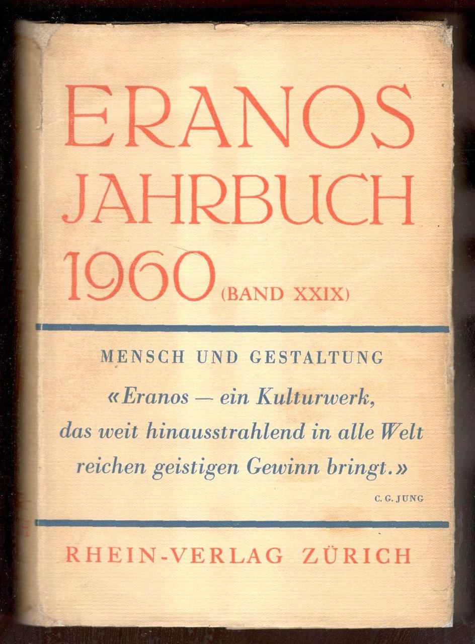 Eranos Jahrbuch 1960. Mensch und Sinn. (Band XXIX). Mit 8 … | Immagine principale