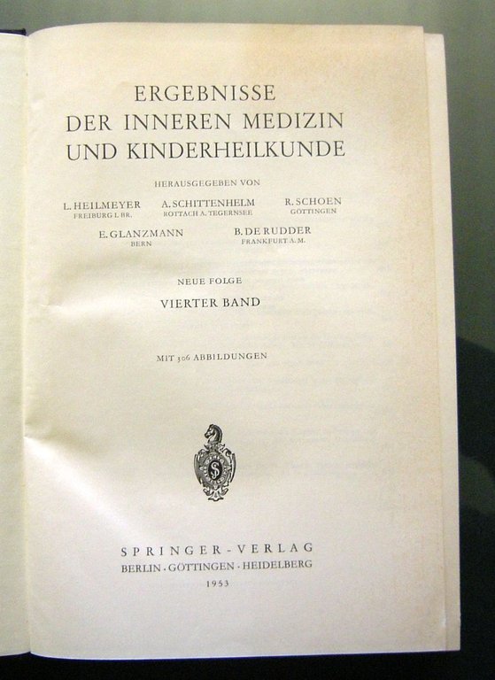 Ergebnisse der inneren medizin und kinderheilkunde. (14 years)