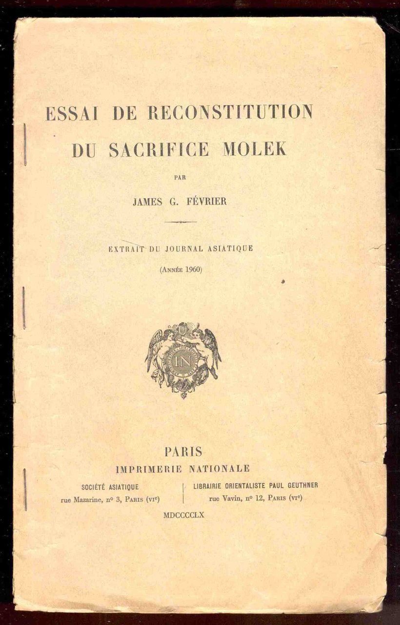 Essai de reconstitution du sacrifice Molek