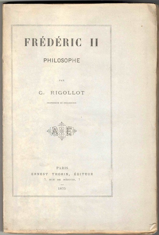 Frédéric II philosophe