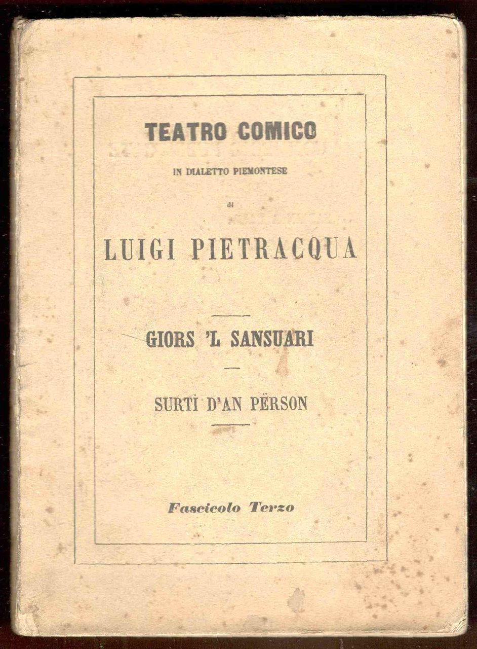 Giors 'l sansuari. Commedia in 3 atti. - Surti d'an …