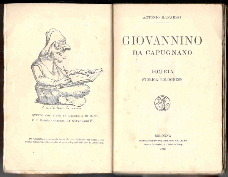 Giovannino da Capugnano. Diceria storica bolognese