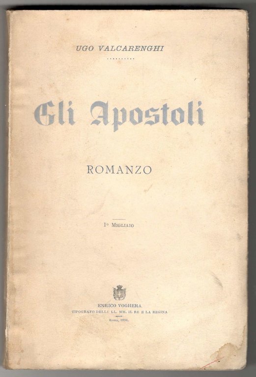 Gli Apostoli. Romanzo