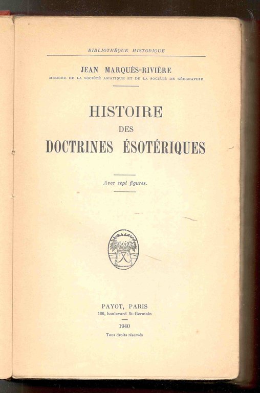 Histoire des doctrines ésotériques. Avec sept figures | Immagine Gallery 3