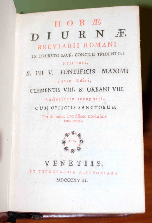 Horae diurnae Breviarii Romani. Ex decreto sacr. Concilii Tridentini. (Con …