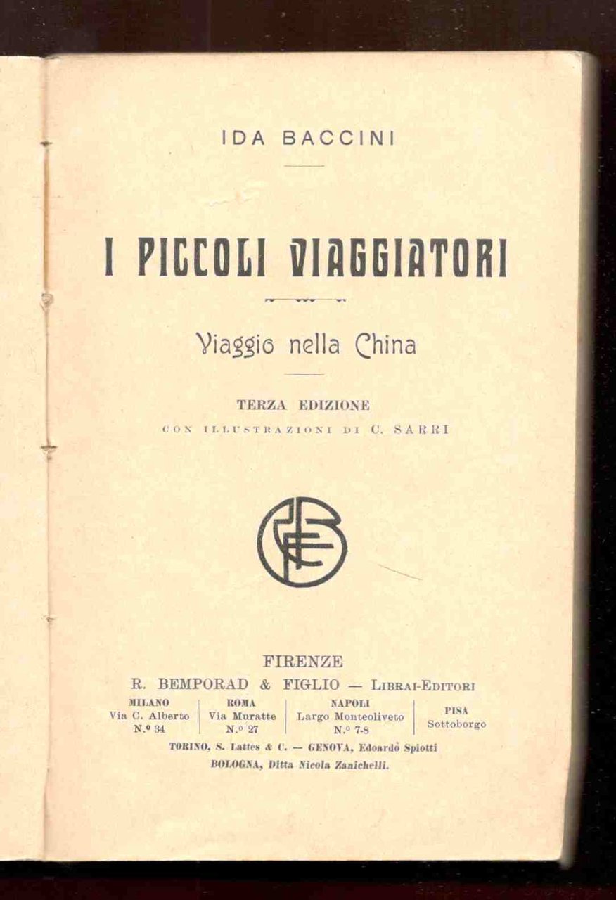 I piccoli viaggiatori. Viaggio nella Cina. Terza edizione. Con illustrazioni … | Immagine principale
