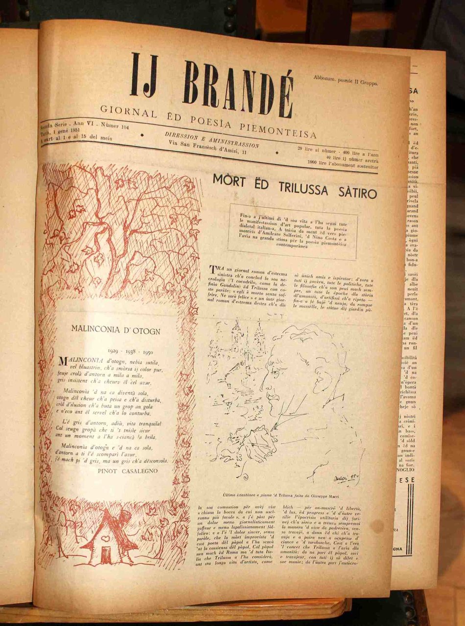 Ij Brandé. Giornal ed poesia piemonteisa. Annate da VI a …