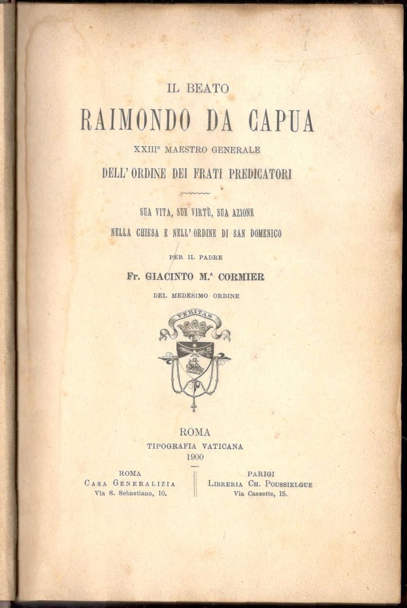Il beato Raimondo da Capua XXIII° Maestro Generale dell'ordine dei …