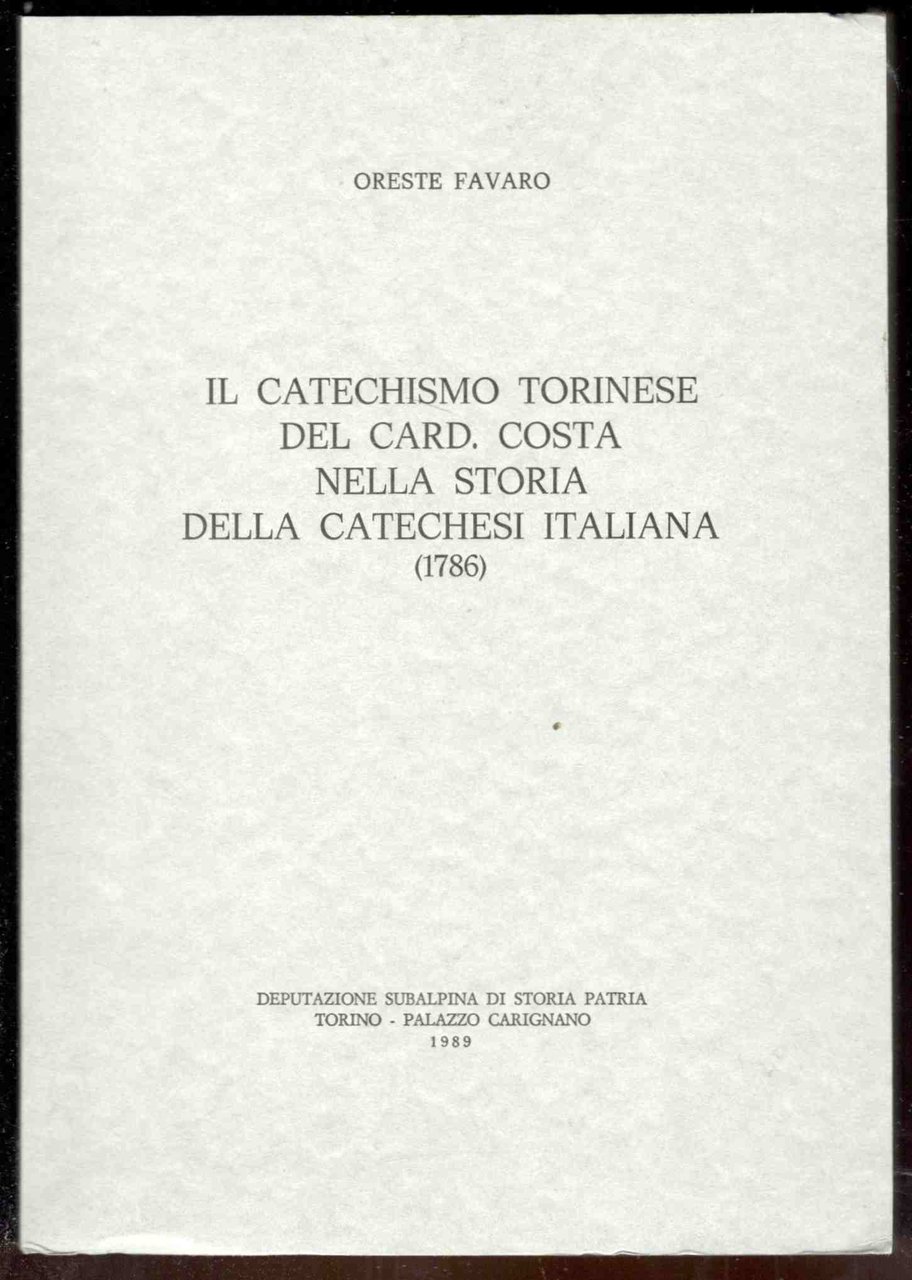 Il catechismo torinese del Card. Costa nella storia della catechesi …