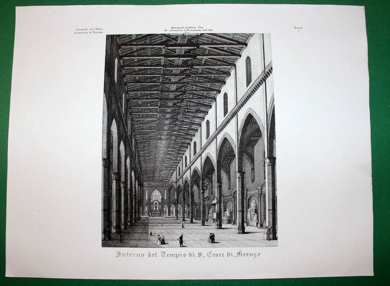 INTERNO DEL TEMPIO DI S. CROCE DI FIRENZE