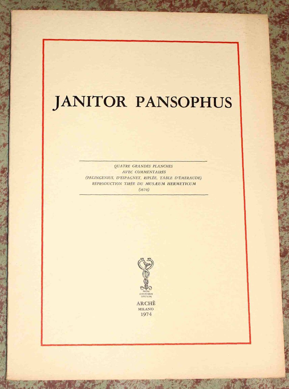 Janitor Pansophus seu Figura Aenea Quadripartita . quatre grandes planches …