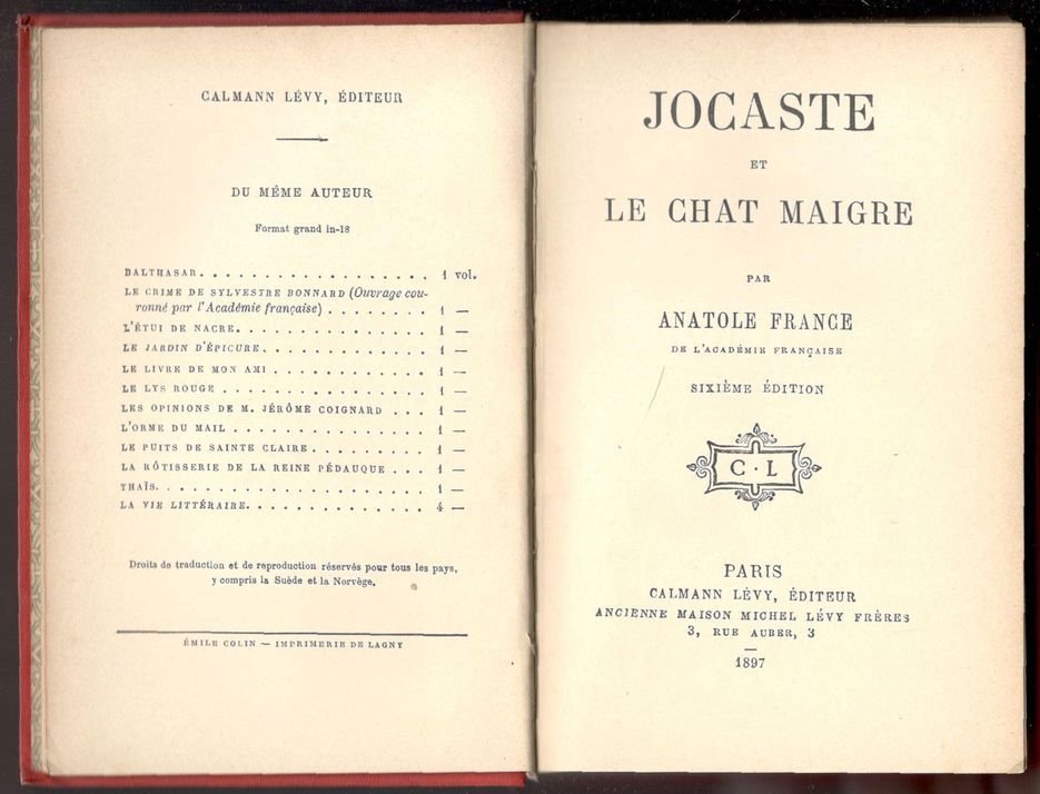 Jocaste et le chat maigre | Immagine principale