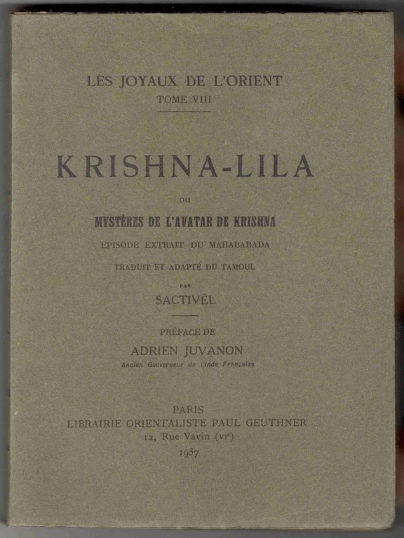 Krishna-Lila ou les mystères de l'avatar de Krishna. Episode extrait …