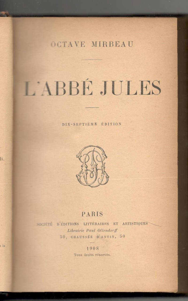 L'abbé Jules. Dix-septième édition