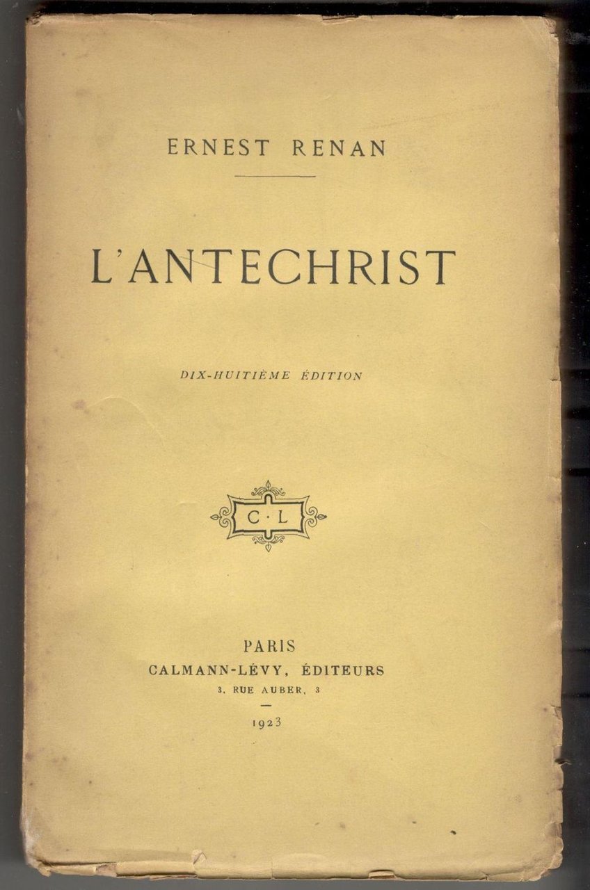 L'antechrist. Dix-huitième édition