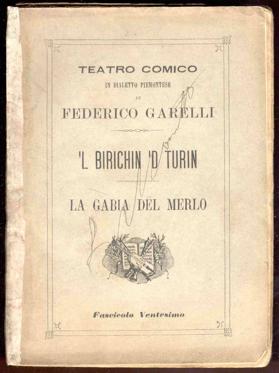 'L birichin 'd Turin. Commedia in 3 atti. Imitazione della …