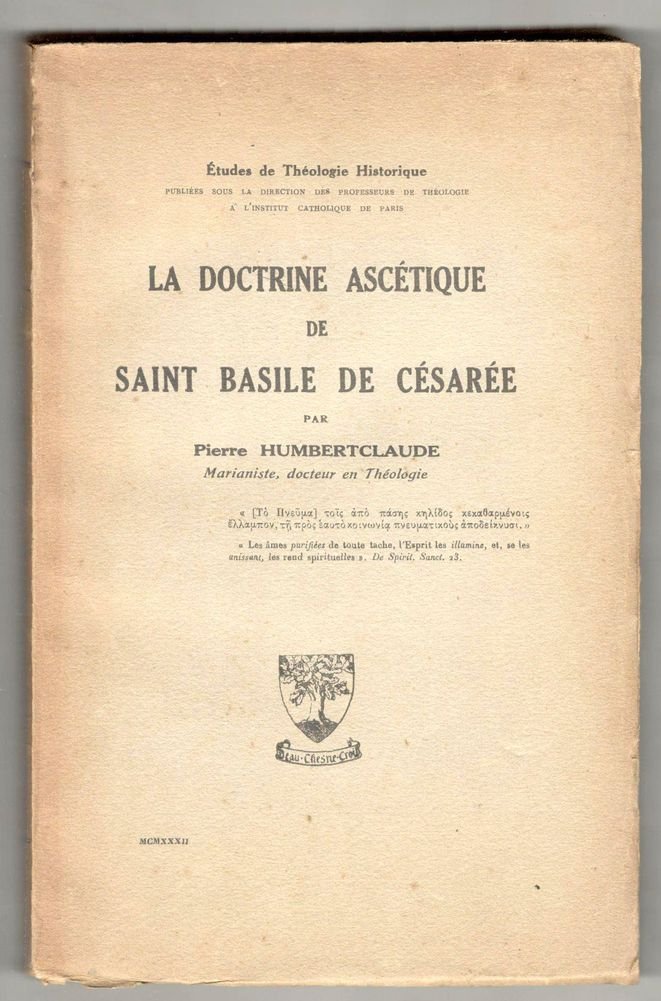 La doctrine ascétique de saint Basile de Césarée