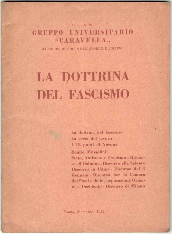 La dottrina del Fascismo