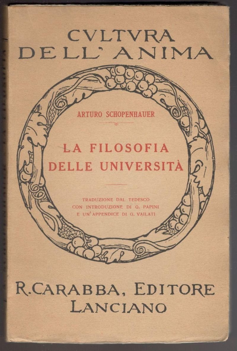 La filosofia delle università. Traduzione dal tedesco con introduzione di …