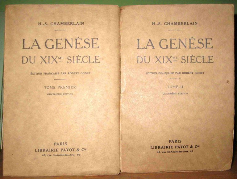La genèse du XIXème siècle. Èdition française par Robert Godet