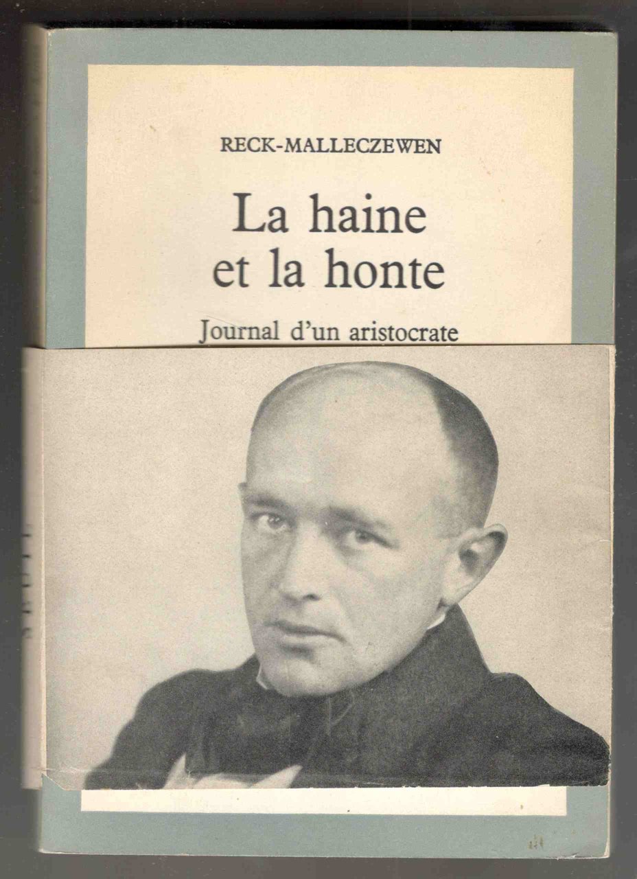 La haine et la honte Journal d'un aristocrate allemand 1936 …